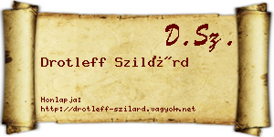 Drotleff Szilárd névjegykártya